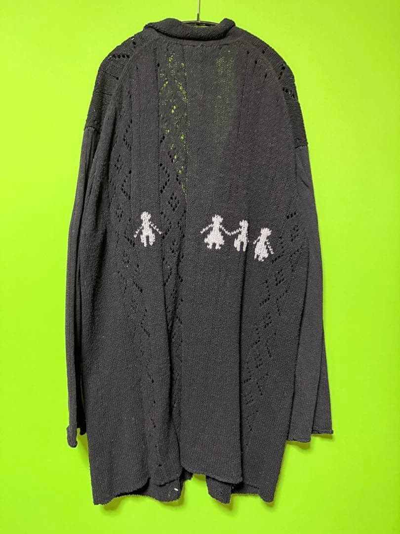 Yohji Yamamoto Pour Homme 20ss Cotton Low Gauge Knit Jacket Black 3 Size US L / EU 52-54 / 3 - 2 Thumbnail