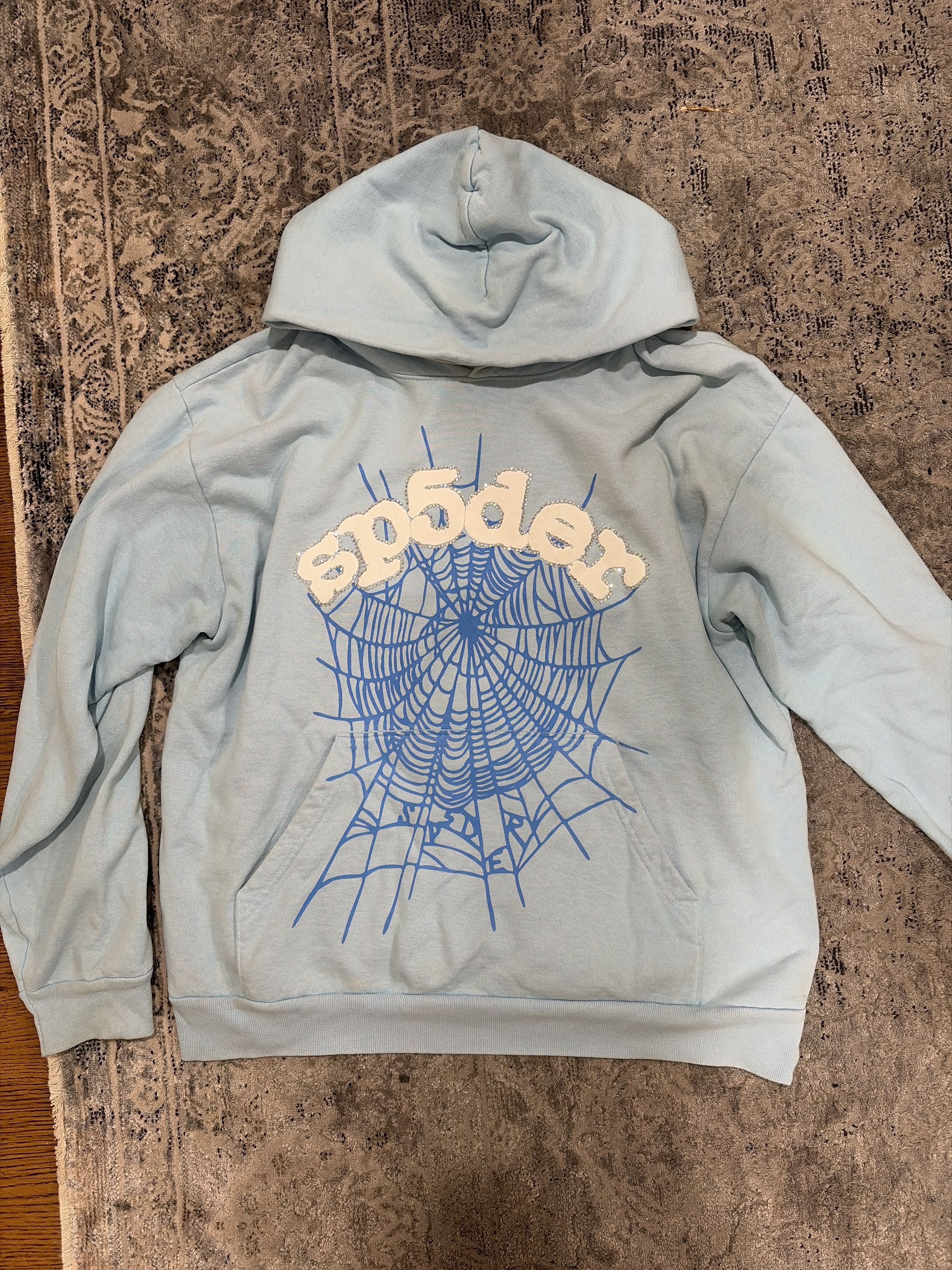 Sp5der Sp5der Web Hoodie - Sky Blue Size US L / EU 52-54 / 3 - 1 Thumbnail