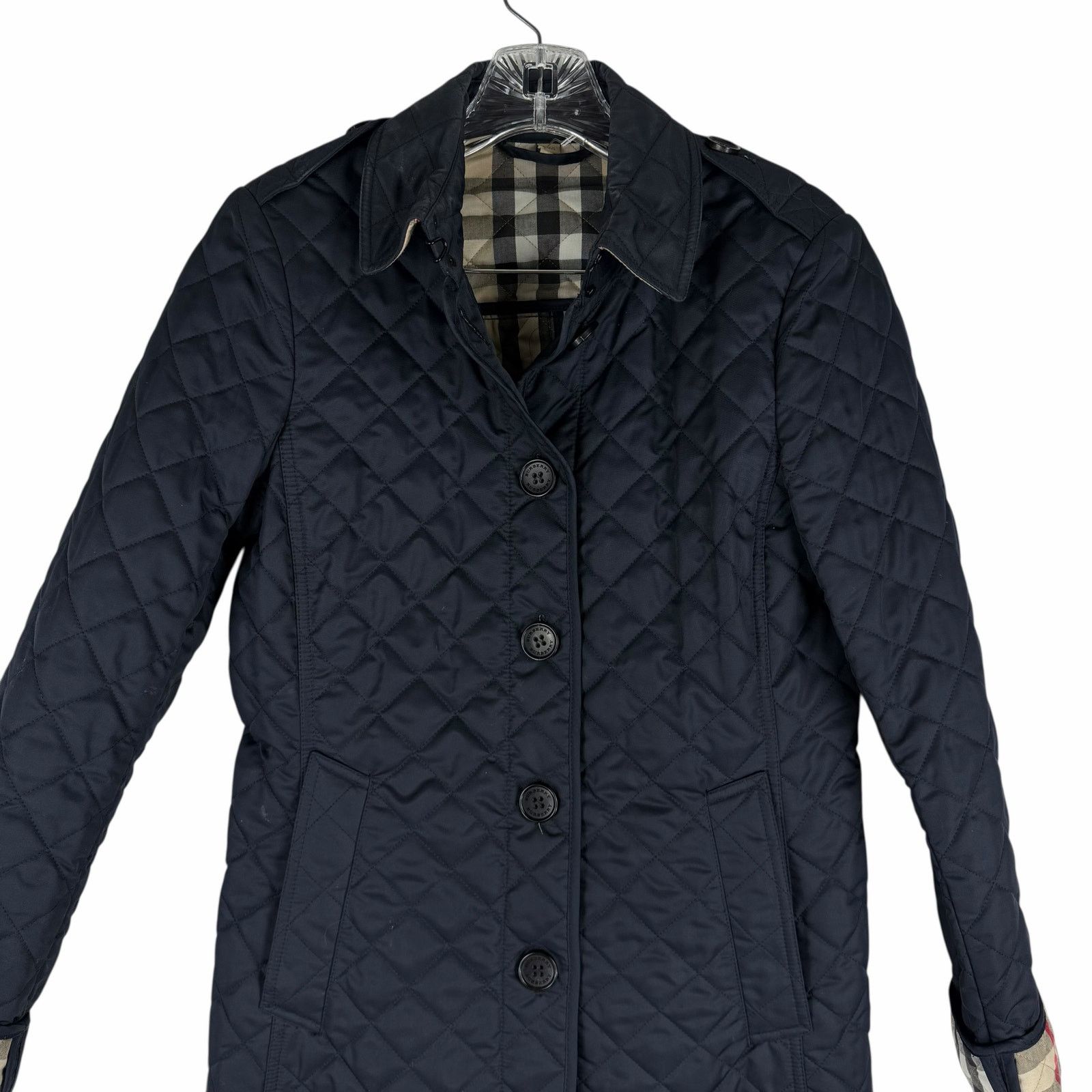 Burberry Burberry Ashurst Diamond Quilted Jacket Dark Blue Size XS Size XS / US 0-2 / IT 36-38 - 5 Thumbnail