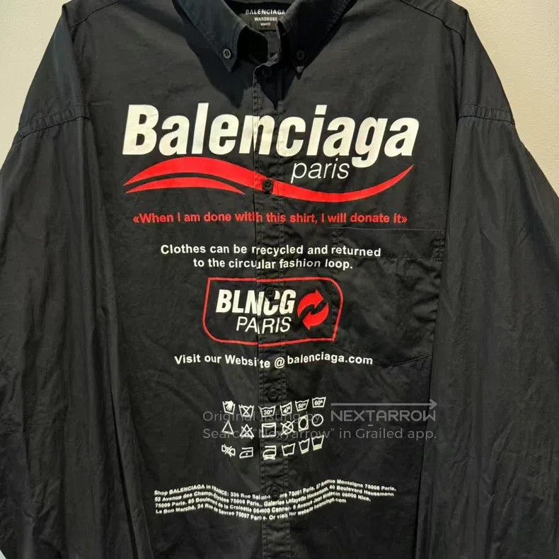 Balenciaga Balenciaga Wave Eco Shirt Size US M / EU 48-50 / 2 - 2 Thumbnail