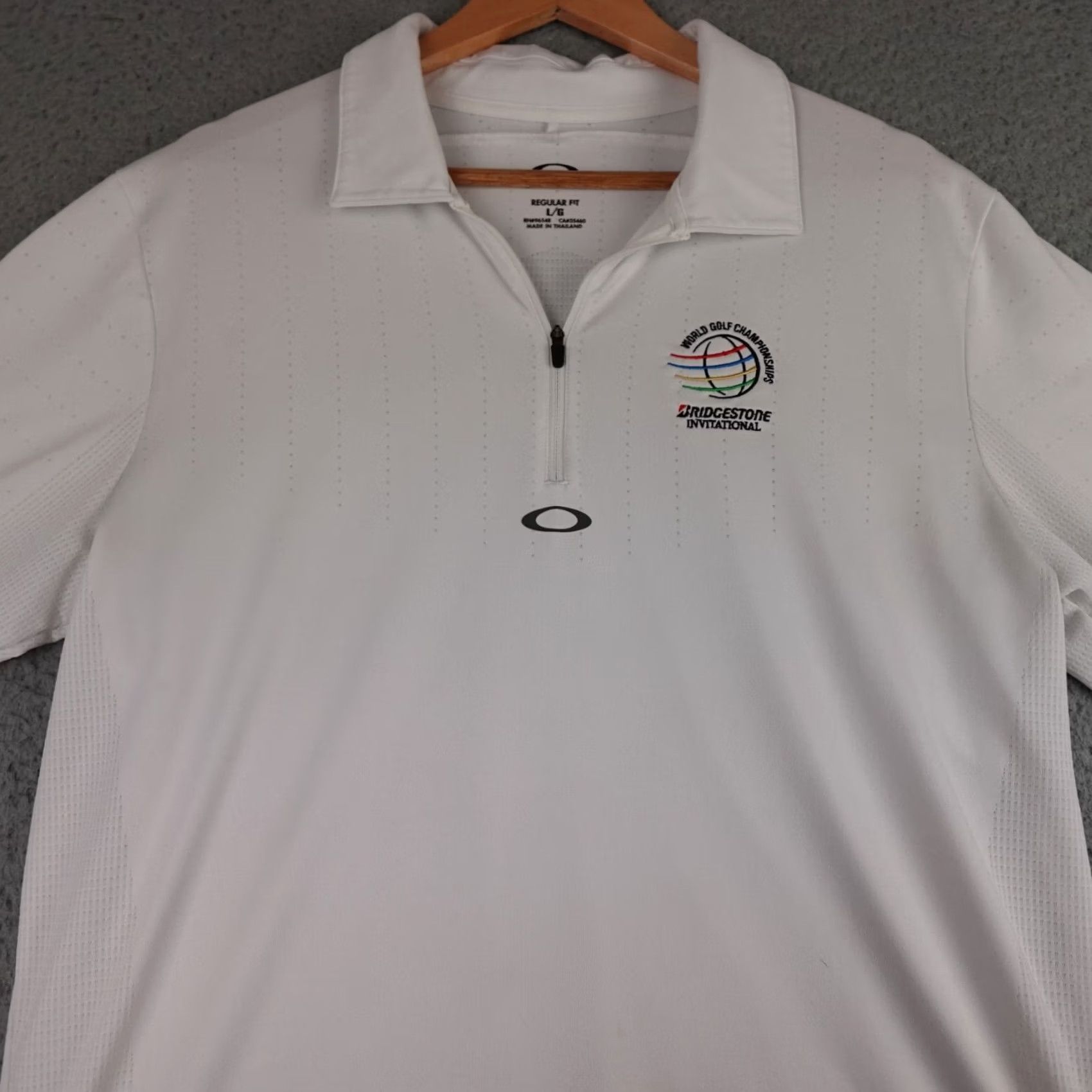 Oakley Oakley Shirt Mens L White Polo Zip World Golf Championship Bridgestone Size US L / EU 52-54 / 3 - 4 Thumbnail