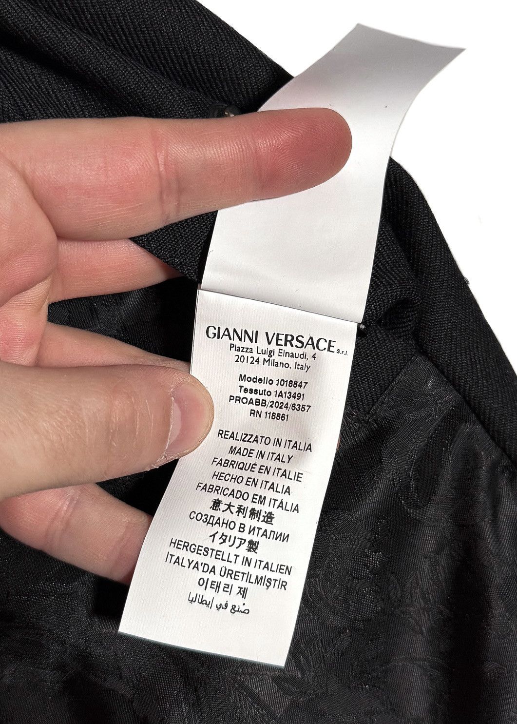 Versace Versace Crystal Ciello Stellato Black Cavallery Jacket Size US S / EU 44-46 / 1 - 11 Thumbnail