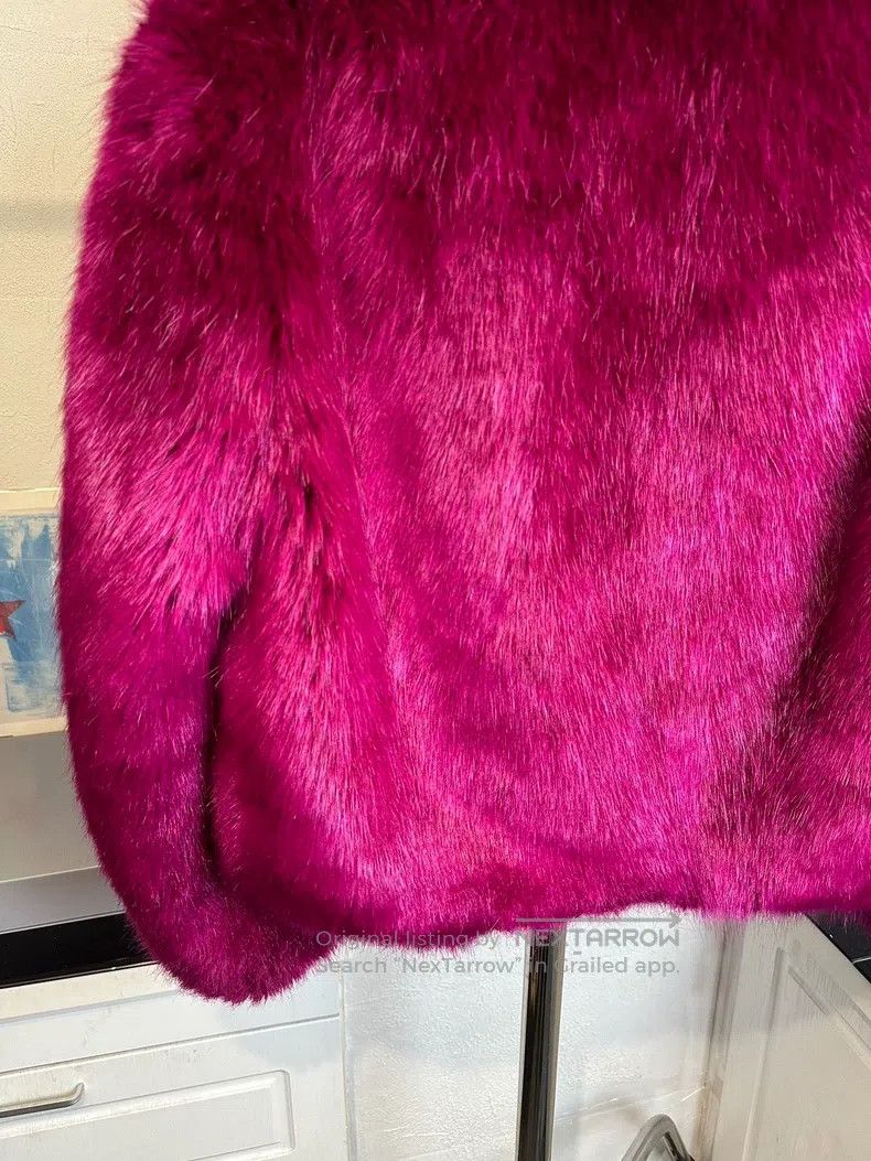 Dries Van Noten Dries Van Noten Dragon Fruit Fake Fur Size M / US 6-8 / IT 42-44 - 6 Thumbnail