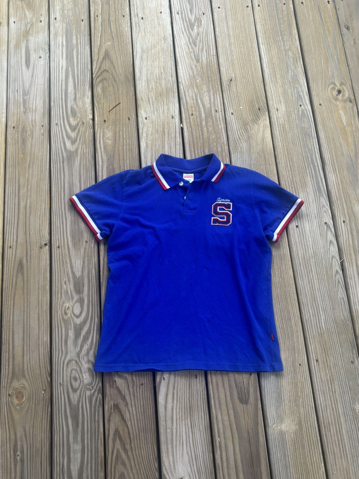 Supreme Supreme Spitfire Polo Navy Size Small | Grailed