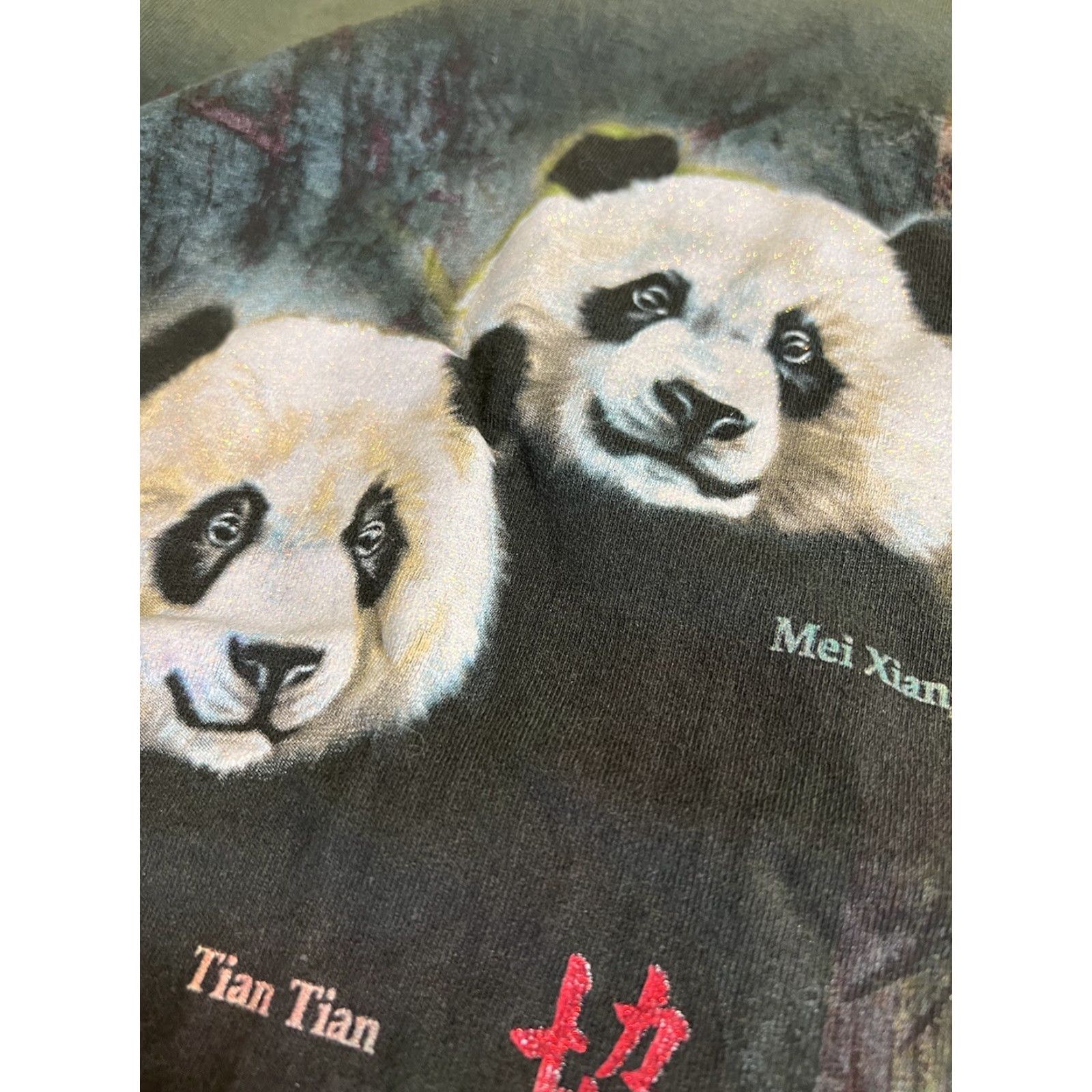 Delta VINTAGE Smithsonian National Zoo Washington DC Pandas T-Shirt Small Green USA Made Shirt Men S Green Size US S / EU 44-46 / 1 - 3 Thumbnail