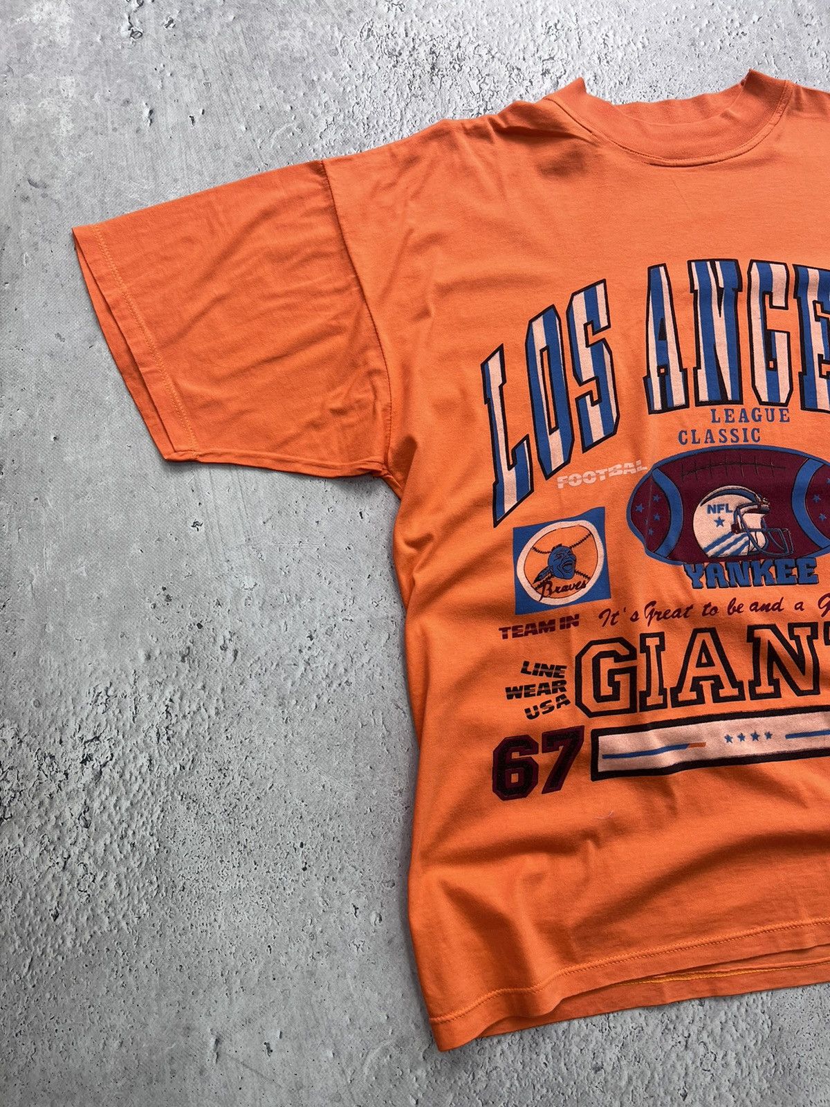 MLB × Vintage Vintage 90s RARE LOS ANGELES Giants NFL T- Shirt LONGSLEEVE Size US XL / EU 56 / 4 - 2 Thumbnail