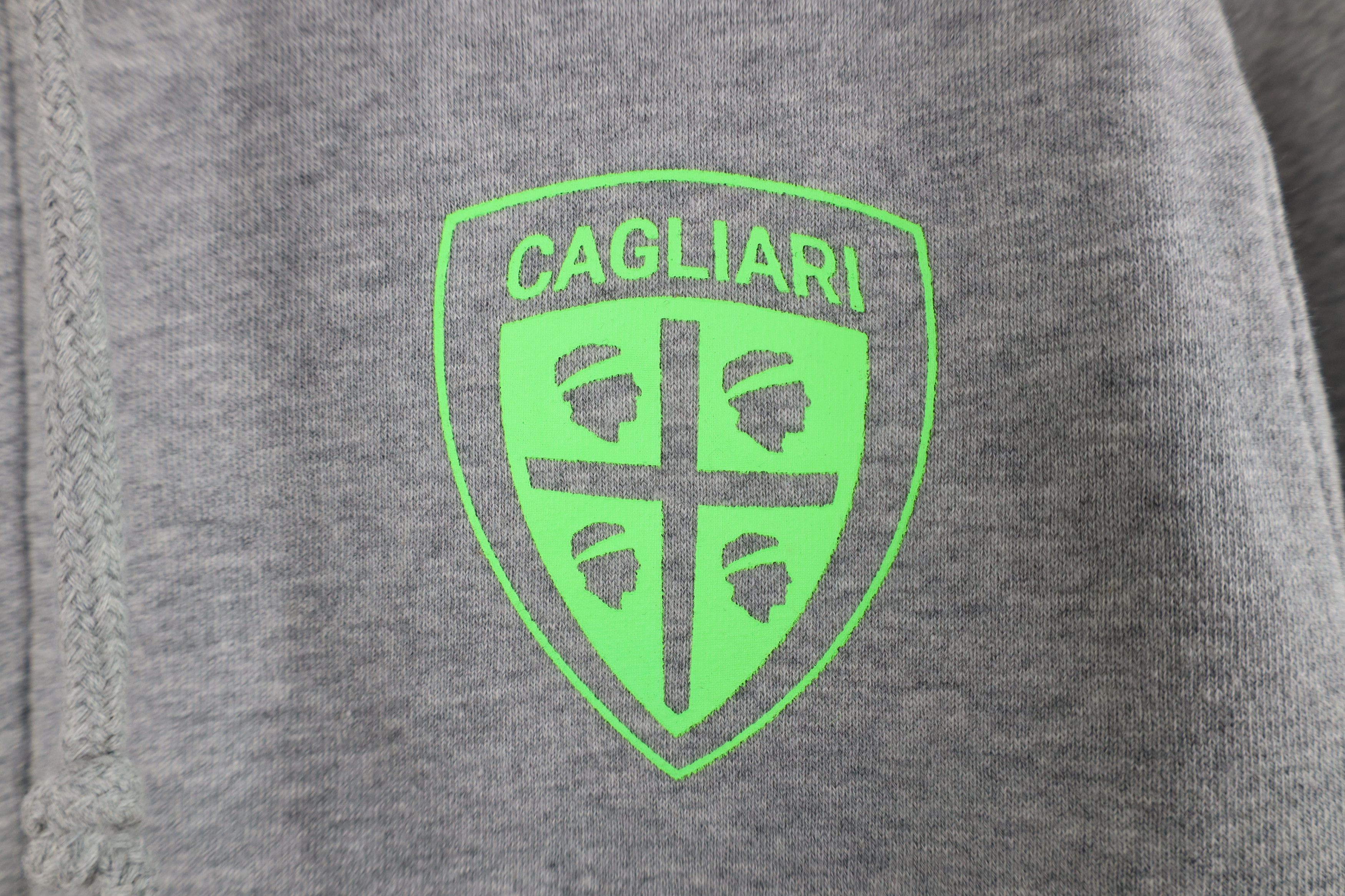Vintage Macron Serie A Cagliari FC Soccer Football Full Zip Hoodie Size US S / EU 44-46 / 1 - 5 Thumbnail