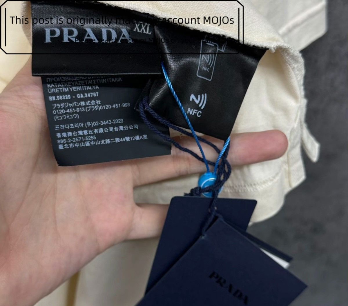 Prada Sz XXL Prada Triangle Logo Patch Fade Yellow Tee mojos18054 Size US XXL / EU 58 / 5 - 4 Thumbnail