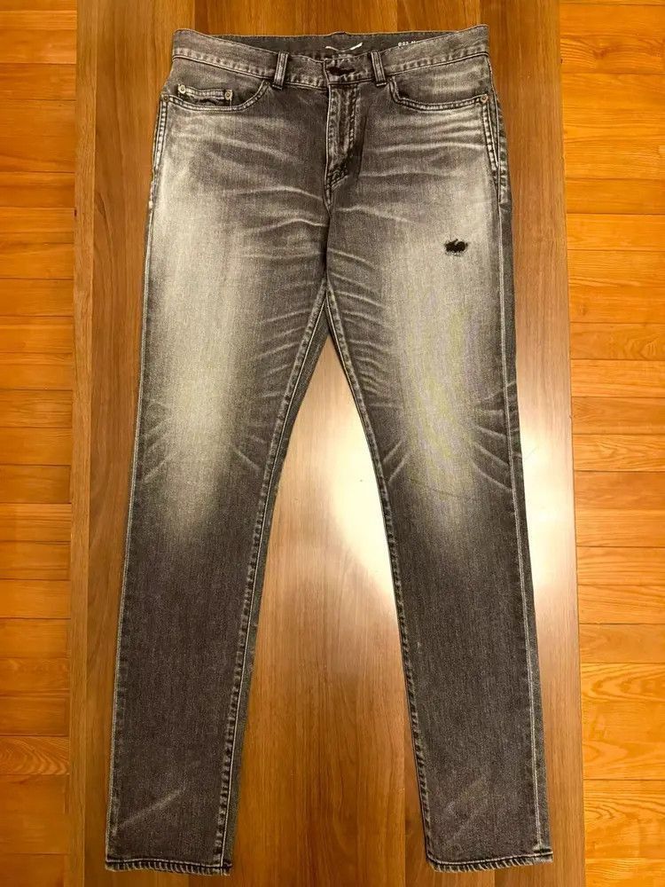 Saint Laurent Paris Saint Laurent Paris 19AW Distressed Ash Grey Denim-2507 Size US 32 / EU 48 - 7 Thumbnail