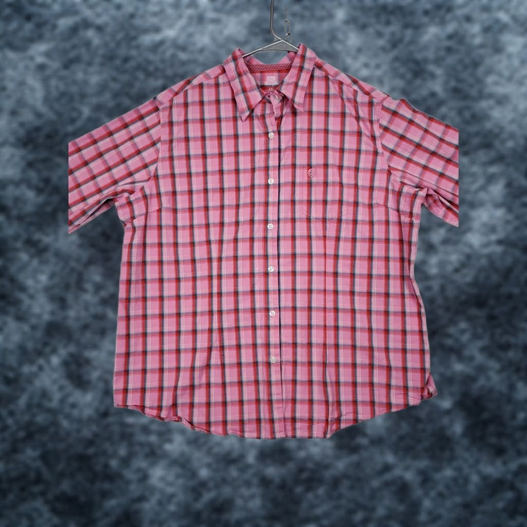 Wrangler VINTAGE? Wrangler George Strait for Her Women's Button-Up Shirt Pink Plaid XXL Cowgirl Size XXL / US 16-18 / IT 52-54 - 1 Thumbnail