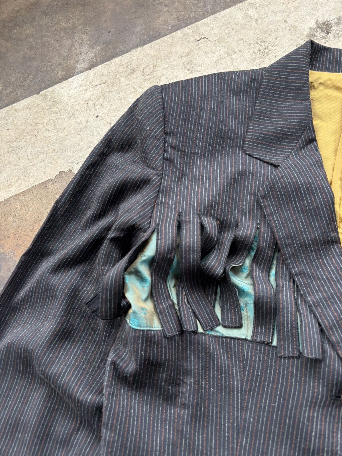 Jean Paul Gaultier 1980s Slashed Fringe Blazer Size S / US 4 / IT 40 - 7 Thumbnail