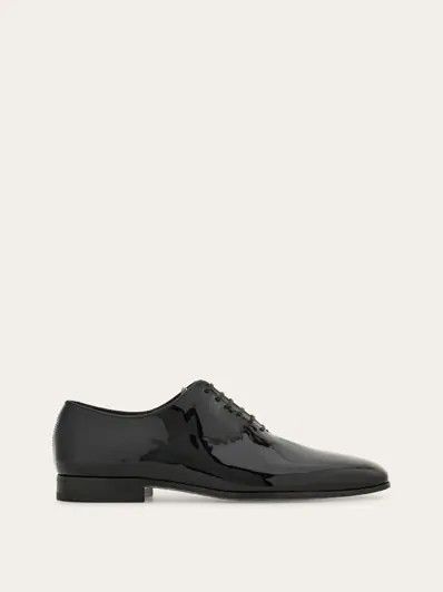 Salvatore Ferragamo os11x0126 Denzel Patent Leather Oxford Shoes in Black Size US 13 / EU 46 - 1 Thumbnail