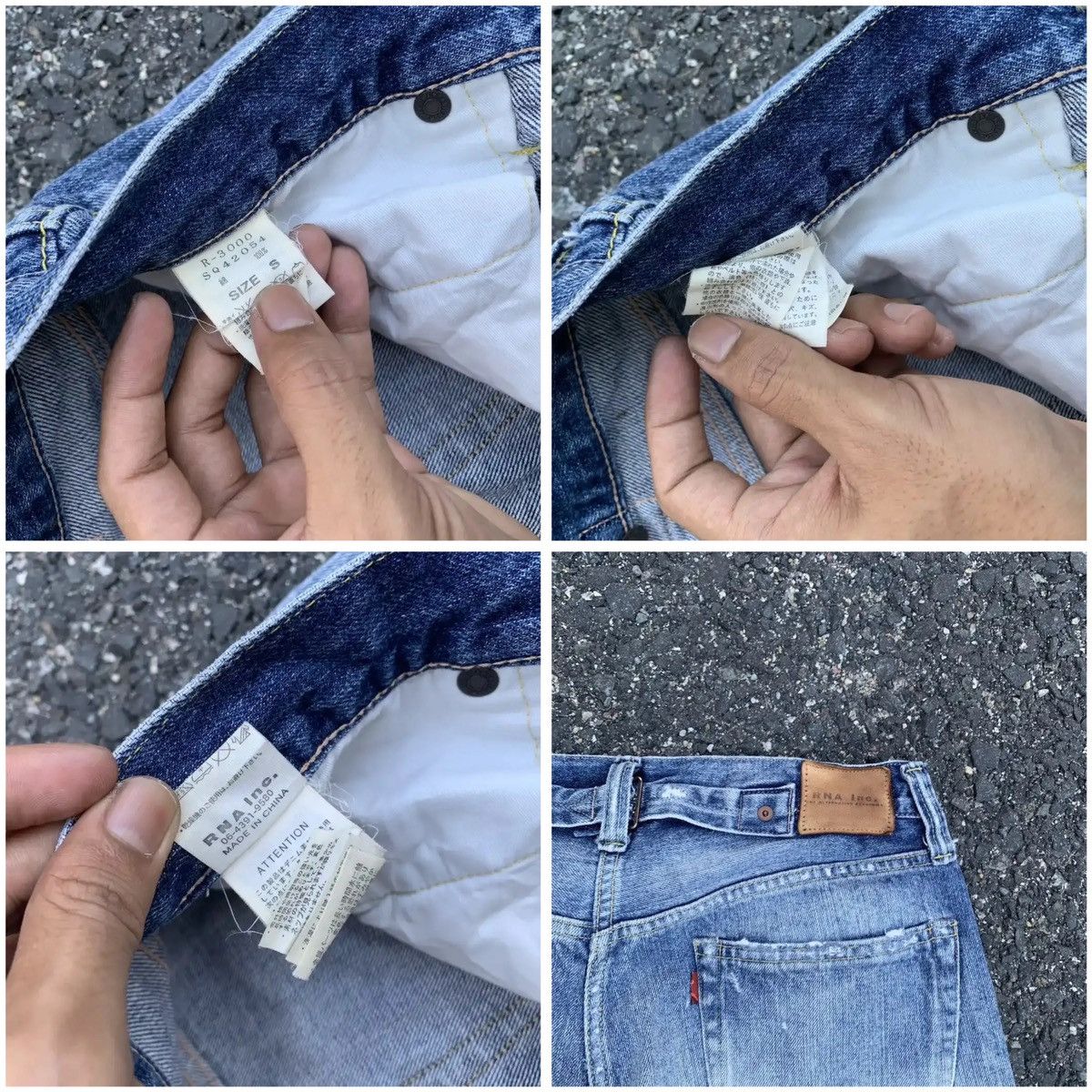 Japanese Brand Japanese Vintage RNA.Inc Jeans Cinch Back Denim Pants Size S Size US 30 / EU 46 - 16 Thumbnail