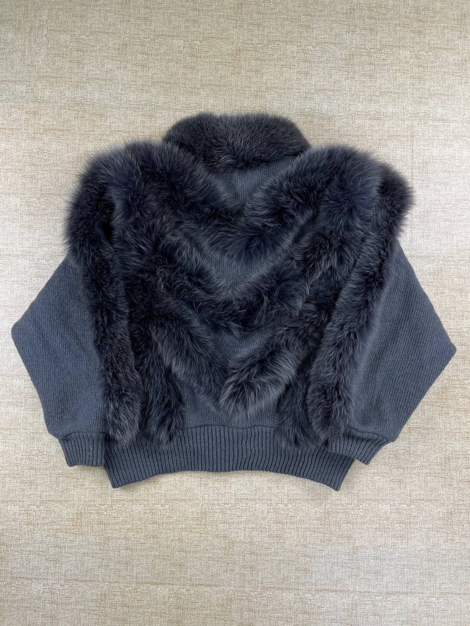 Beauty Beast × Japanese Brand × Vintage Vintage JULIE LATOUR Woolen Trading Company Real Fur Knit Size M / US 6-8 / IT 42-44 - 2 Thumbnail