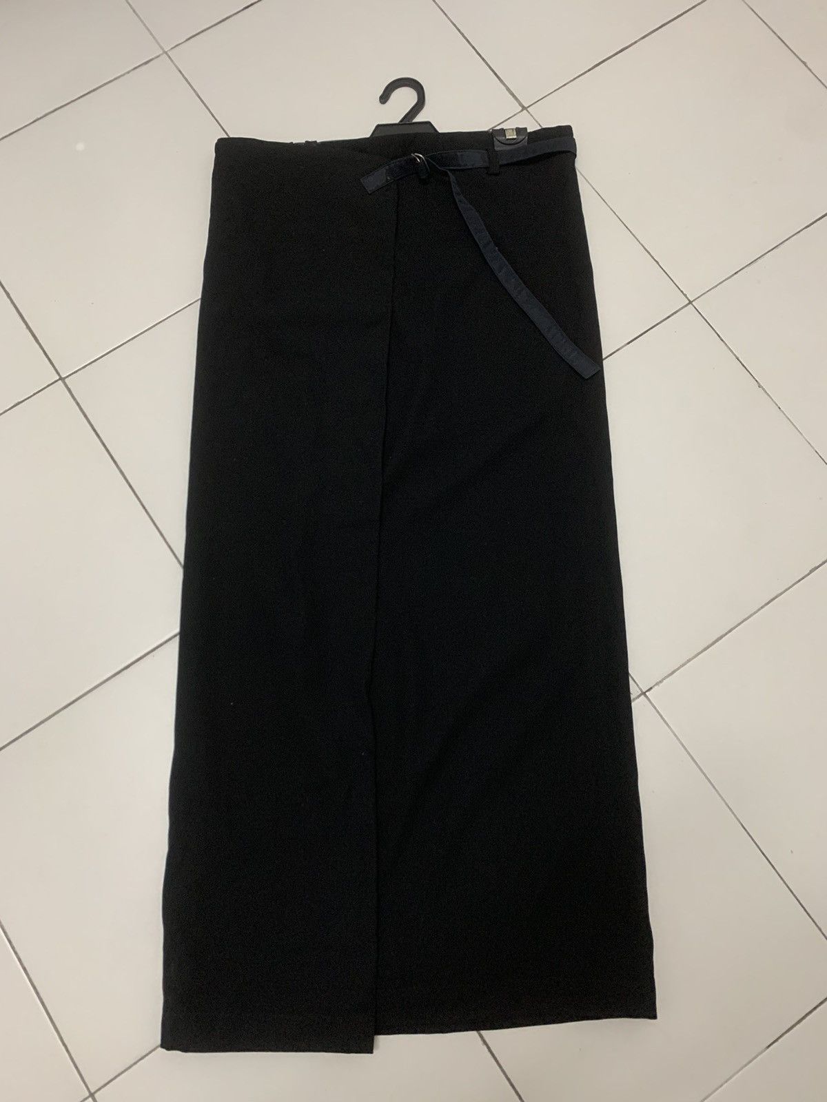 Yohji Yamamoto Y's Yohji Yamamoto Black Maxi Skirt Size 38" / US 16 / IT 52 - 3 Thumbnail