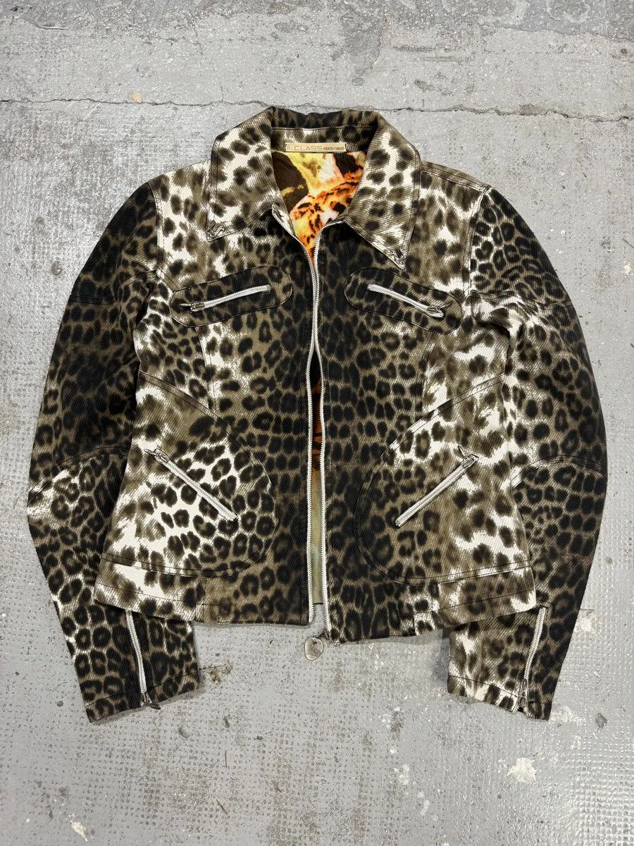 Roberto Cavalli 2000s Roberto Cavalli Leopard Print Zip Jacket Size M / US 6-8 / IT 42-44 - 6 Thumbnail