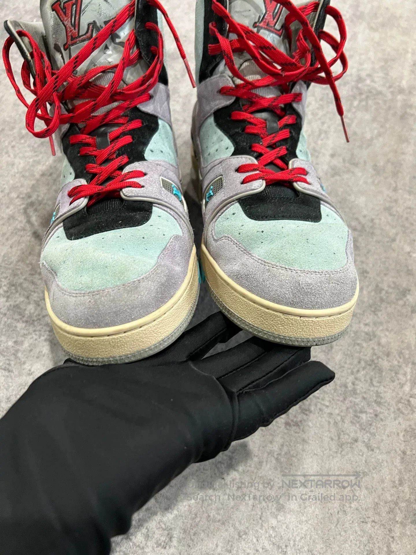 Louis Vuitton Lv拼色高帮trainer high. Size US 10 / EU 43 - 4 Thumbnail