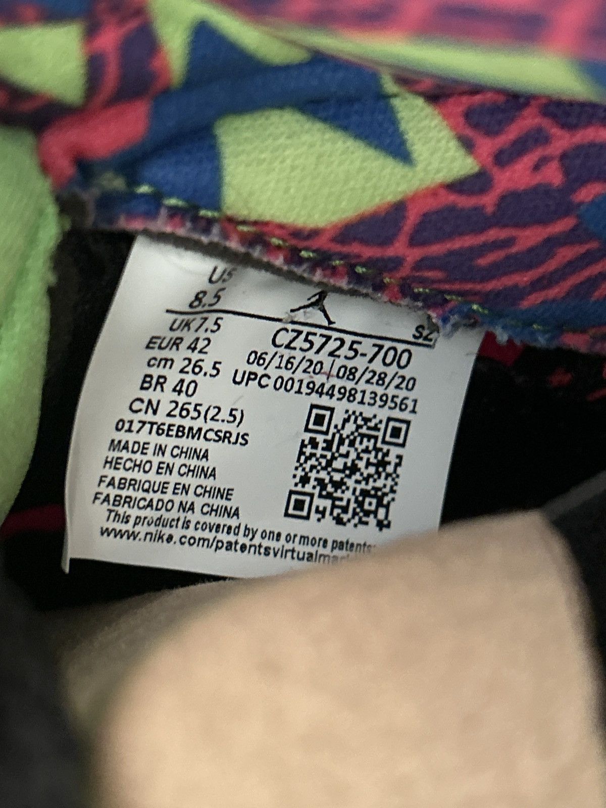 Jordan Brand × Nike Air Jordan 5 Retro “what the” Size US 8.5 / EU 41-42 - 7 Thumbnail