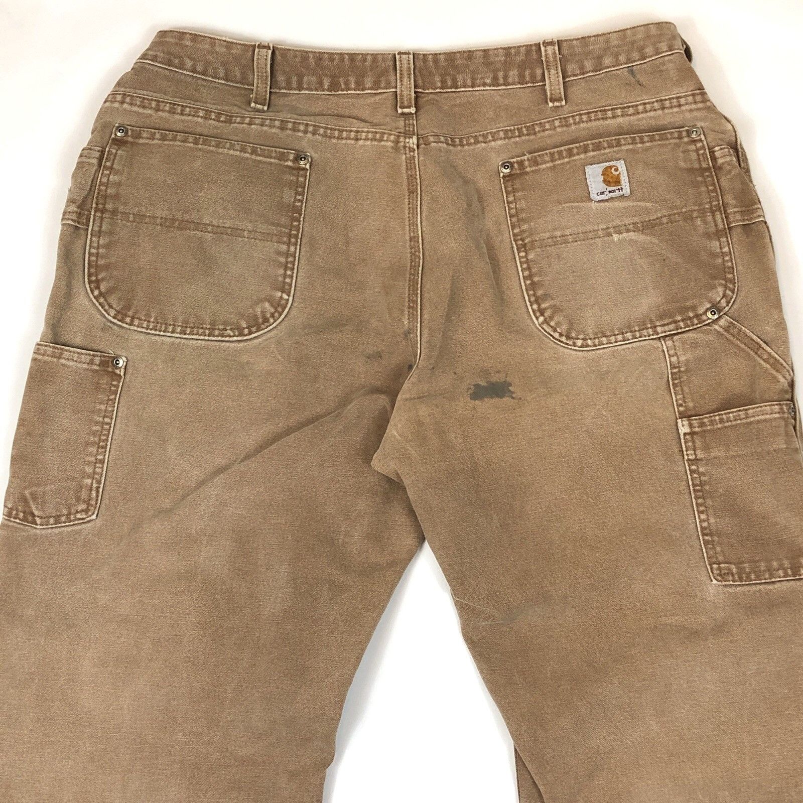 Carhartt Carhartt Womens Double Knee Canvas Pant Brown Tag 18 x 32 Size 37" - 7 Thumbnail