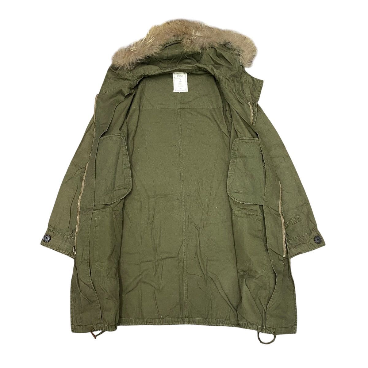 Japanese Brand SUCHA-GLOBAL WORK VINTAGE MILITARY PARKA FUR HOOD JACKET Size US M / EU 48-50 / 2 - 2 Thumbnail