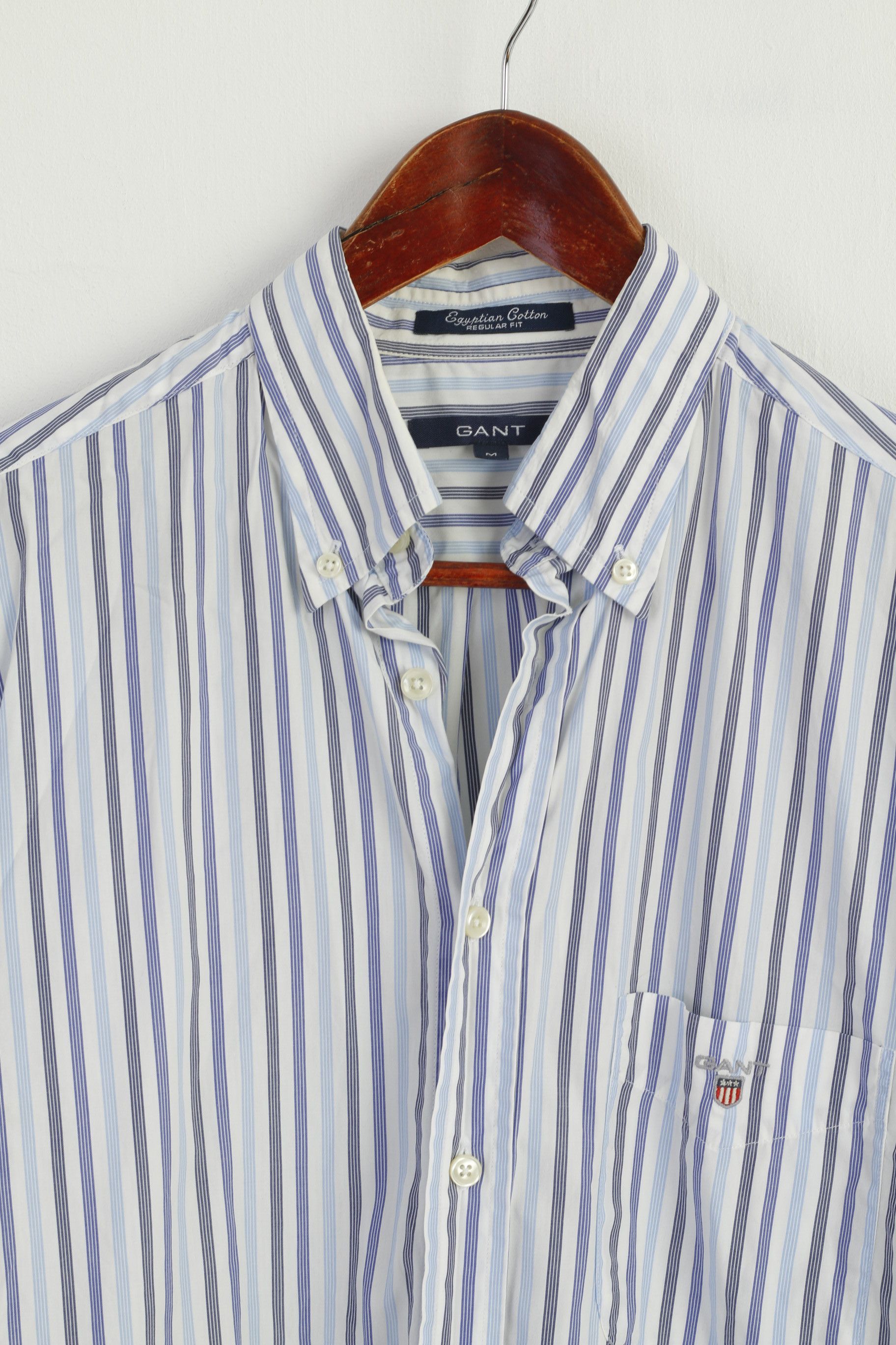 Gant GANT Men M Casual Shirt Blue Striped 8858 Size US M / EU 48-50 / 2 - 2 Thumbnail