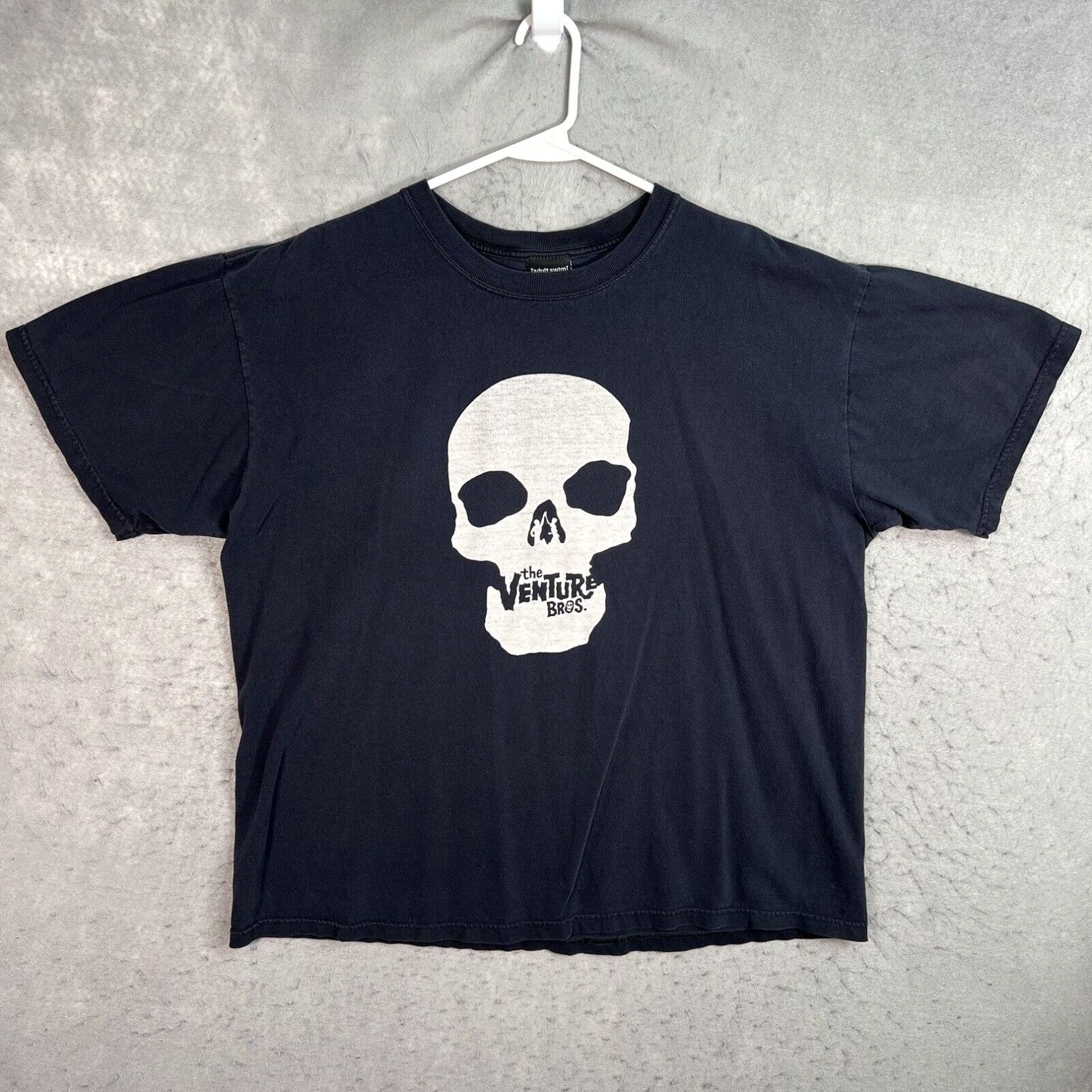 image of Swims Vintage 2005 Adult Swim The Venture Bros Skull T Shirt Adult XL Black Mens in White