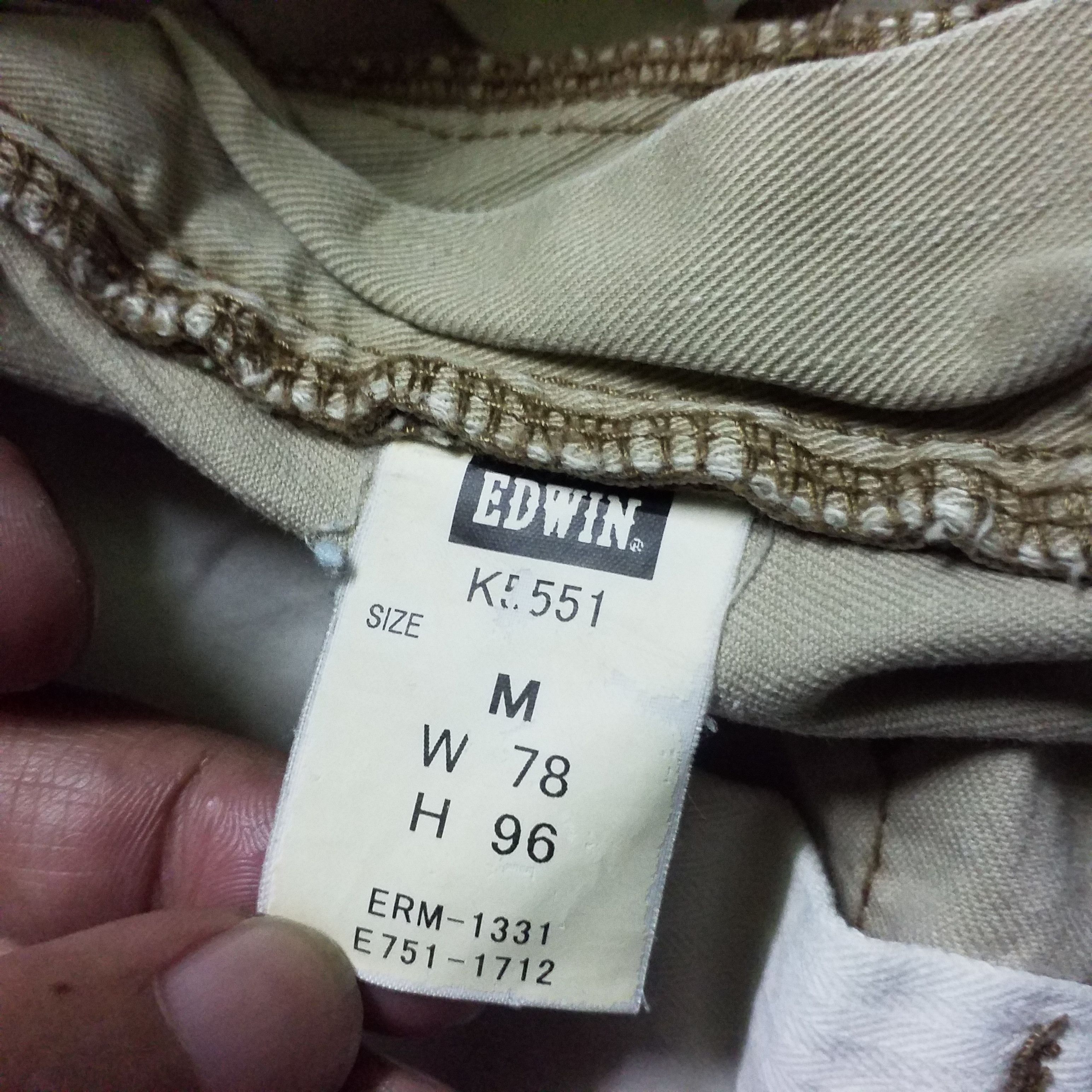 Edwin EDWIN 505 KHAKI BUSH PANT FLARE Size US 32 / EU 48 - 10 Thumbnail