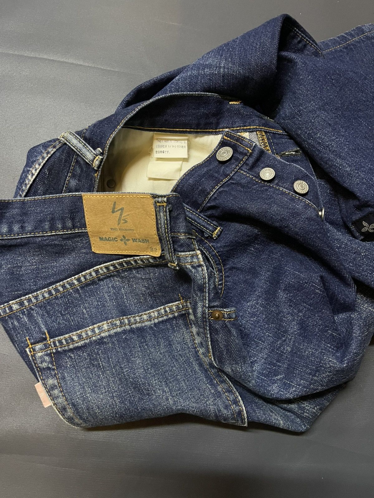 Designer × Yohji Yamamoto YOHJI YAMAMOTO MAGIC WASH DESIGNER JEANS Size US 32 / EU 48 - 6 Thumbnail