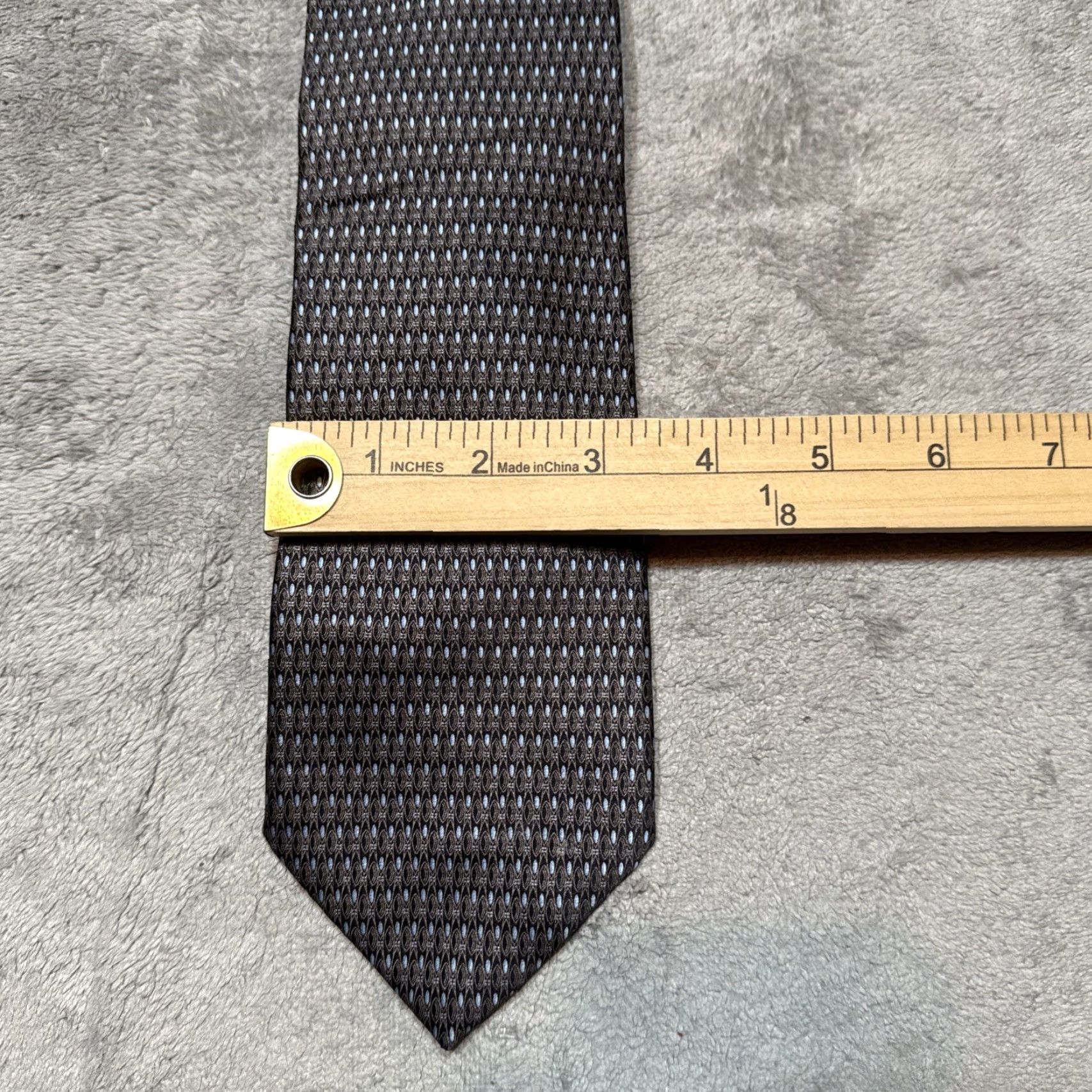 Brioni Brioni Tie Men Silk Geometric Pattern Handmade in Italy 3.5” Wide Luxury Adjustable Classic Multicolor Abstract Logo Designer Men Size ONE SIZE - 5 Thumbnail