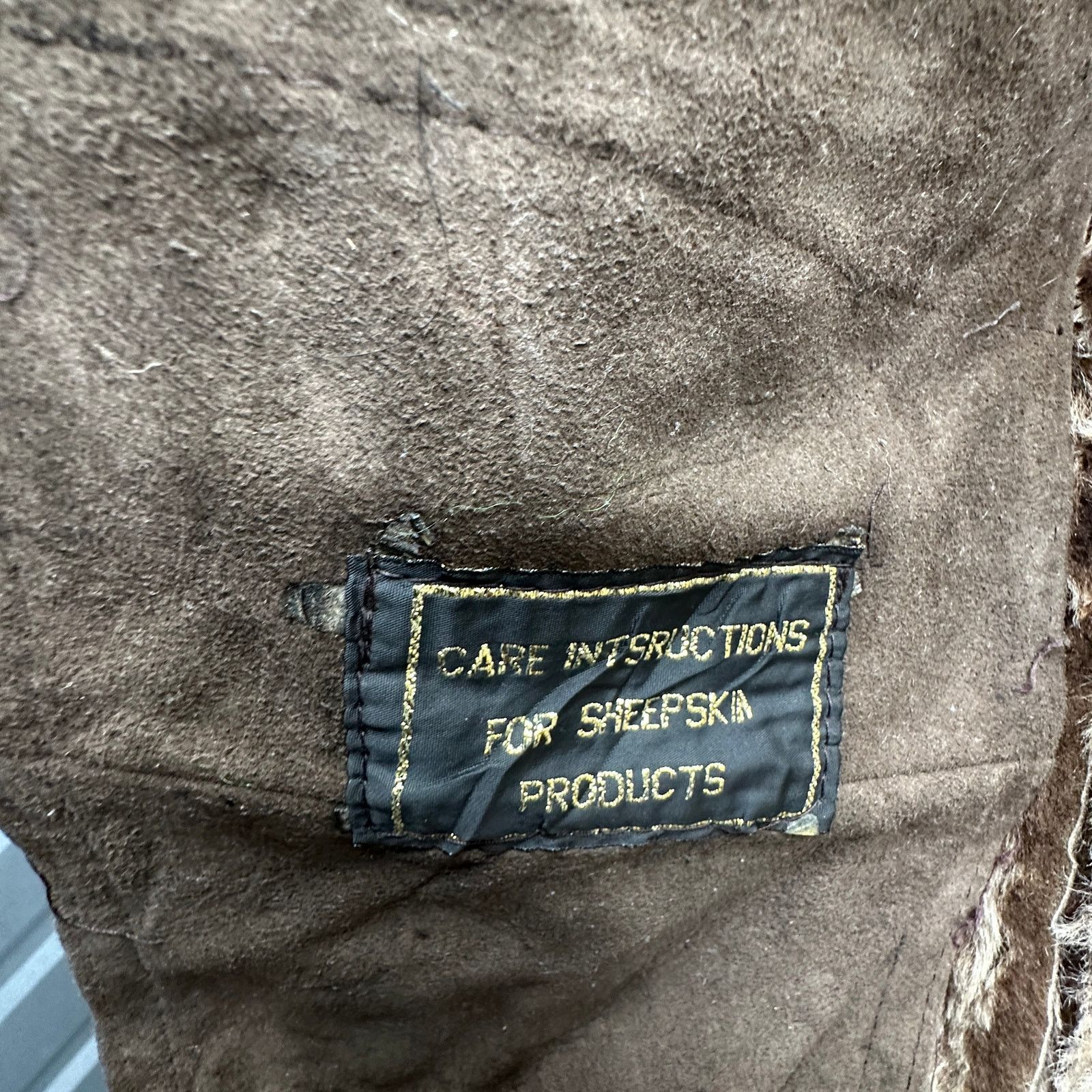 Other Vintage Harlin Shearling Sheepskin Leather Jacket Mens XL Size US XL / EU 56 / 4 - 8 Thumbnail