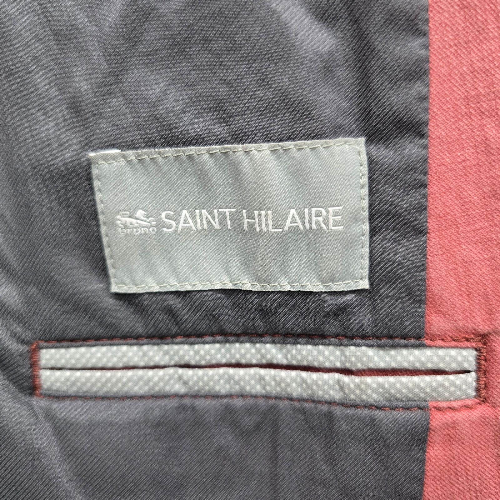 Other Bruno Saint Hilaire Men's Sport Coat Jacket Size 50 French Size 50R - 11 Thumbnail