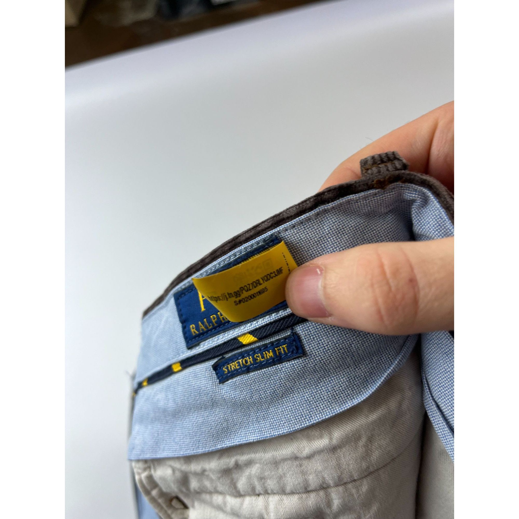 Polo Ralph Lauren × Ralph Lauren × Vintage Polo Ralph Lauren Brown Velvet Stretch Slim Fit Pants 34/32 Size US 34 / EU 50 - 4 Thumbnail