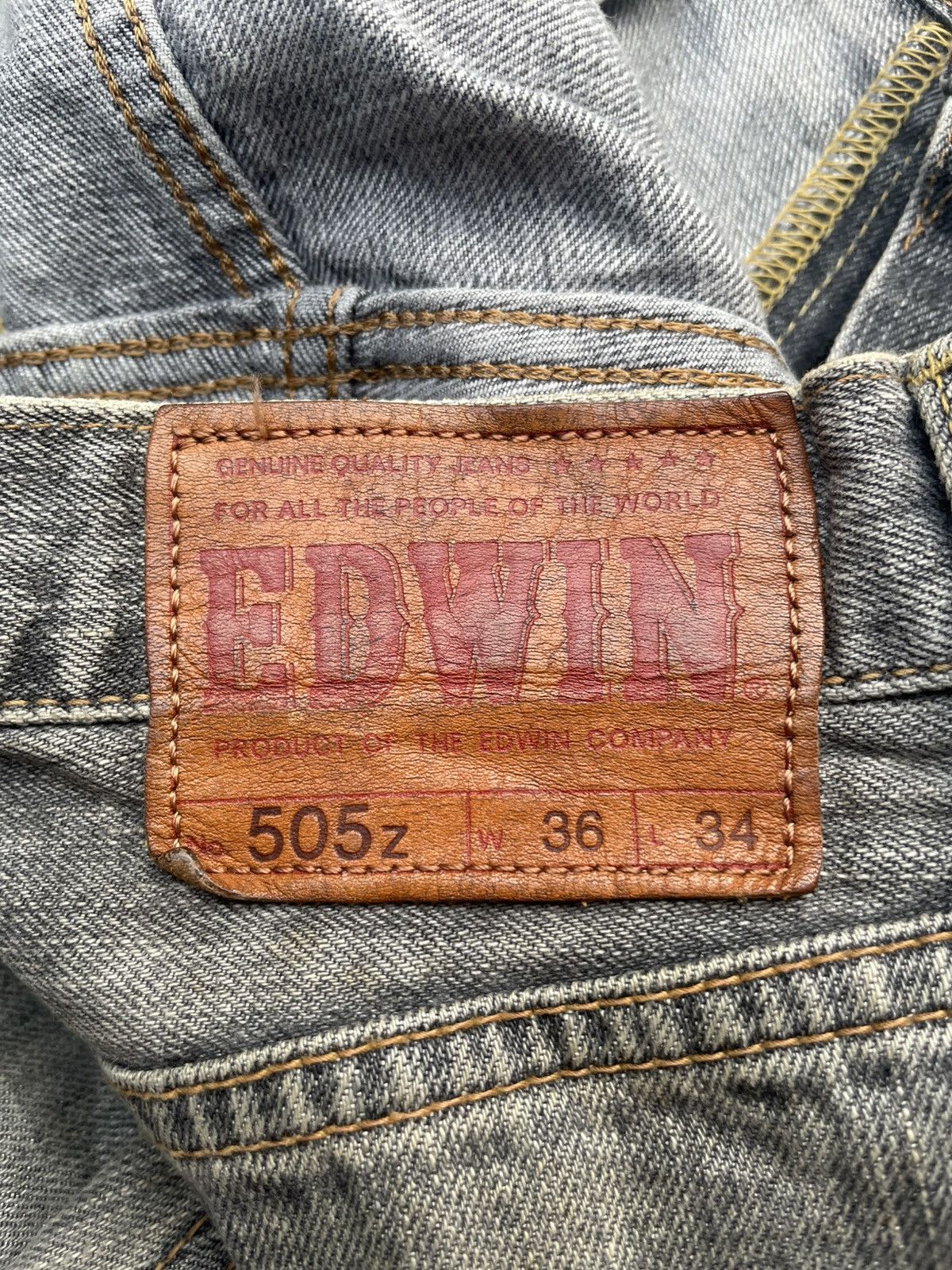 Edwin Vintage Edwin 505 Z Selvedge Distresed Denim Size US 38 / EU 54 - 23 Thumbnail