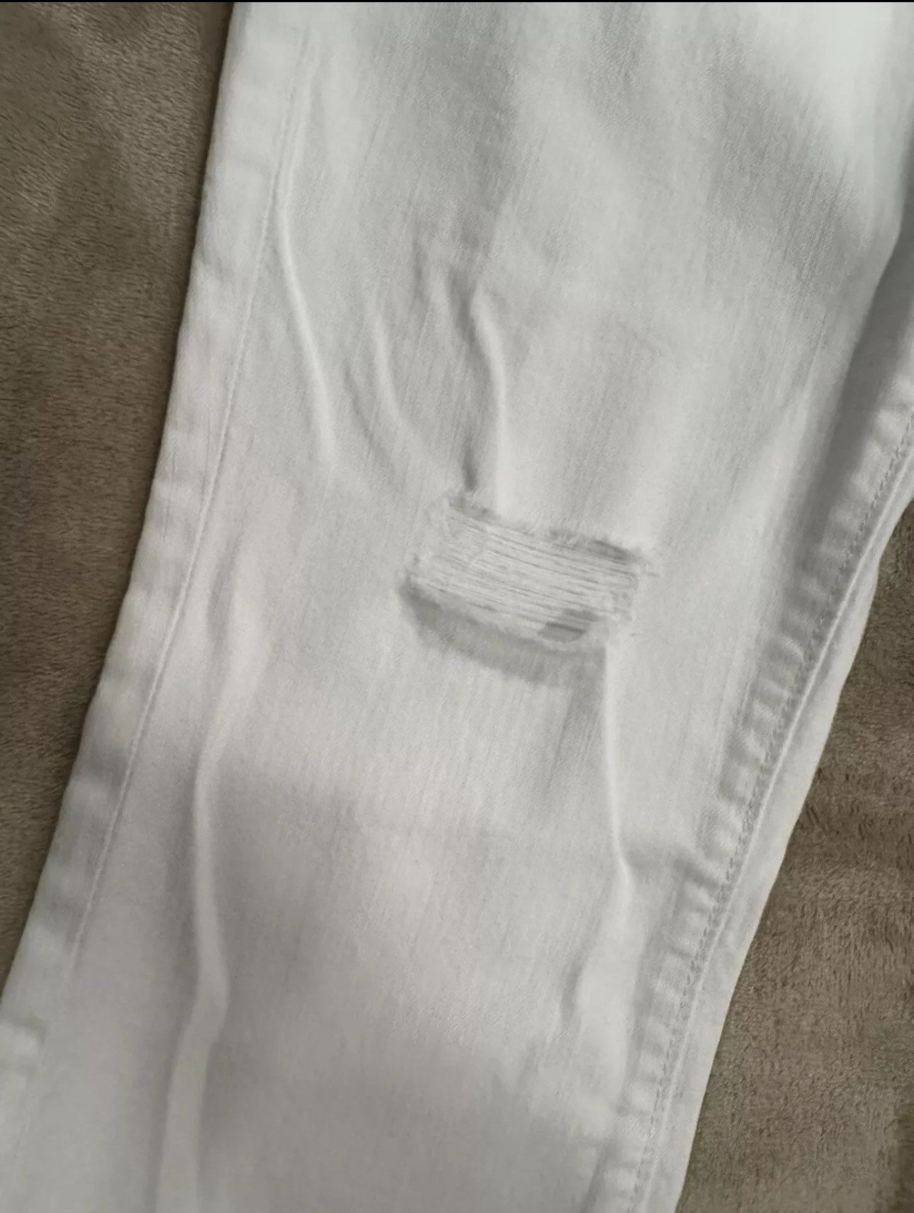 Ann Taylor Ann Taylor Loft White Skinny Ankle Jeans Size 6/28 Size 28" / US 6 / IT 42 - 3 Thumbnail