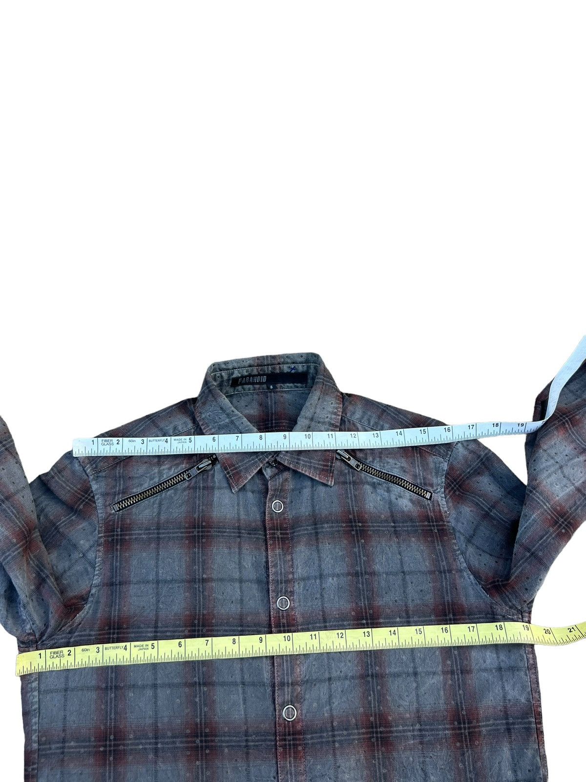 20471120 Vintage Paranoid Japan Blink Dot Bondage Flannel Shirt Size US S / EU 44-46 / 1 - 3 Thumbnail
