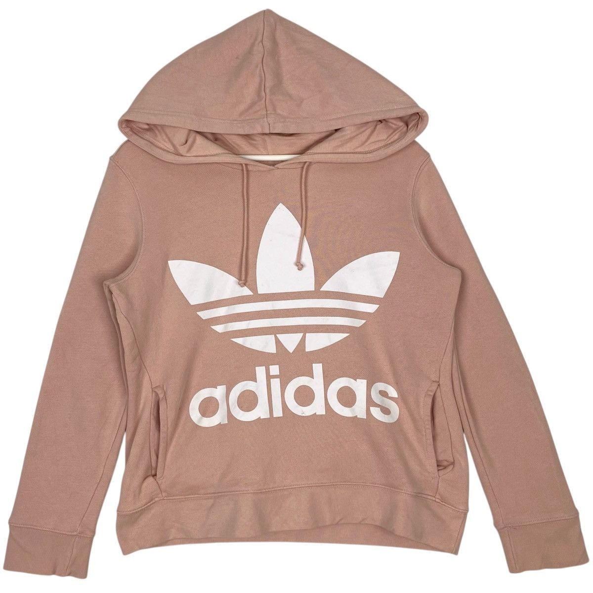 Vintage Vintage Adidas Big Logo Hoodie Sweater Pink Pullover Size S Size US S / EU 44-46 / 1 - 1 Thumbnail