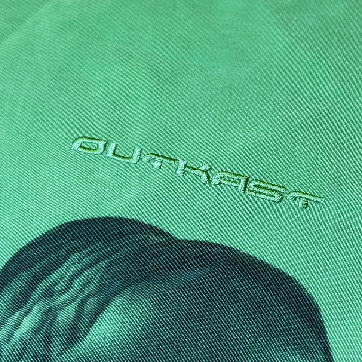 VINTAGE OUTKAST (Andre 3000) Green AOP Button Up Shirt