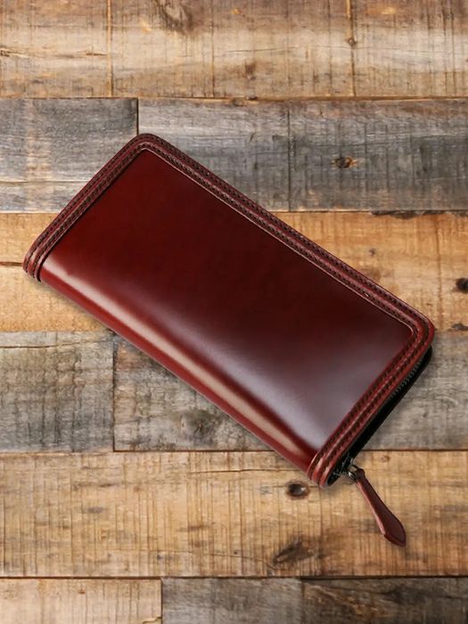 The Flat Head FN-WLZ1-3Z Shell Cordovan Full Zip Long Wallet | Grailed