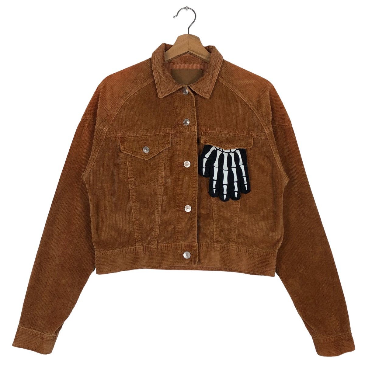 Japanese Brand 🔥American Holic Biker Corduroy Cropped Jacket Size US XS / EU 42 / 0 - 2 Thumbnail