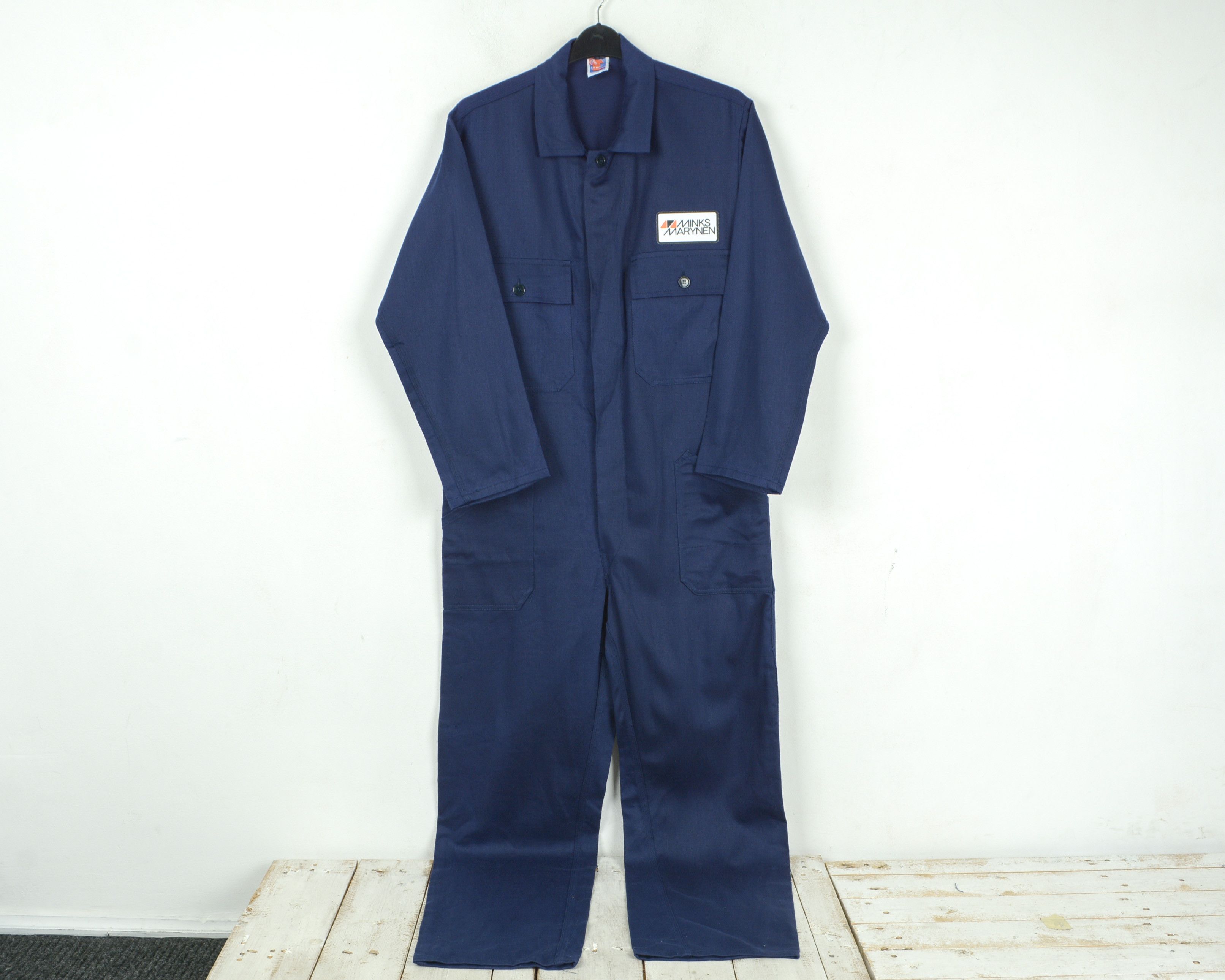 Vintage Boilersuit Worker UK 42 US Jumpsuit EU 52 Chore L Bibs Size US 42 / EU 58 - 2 Thumbnail