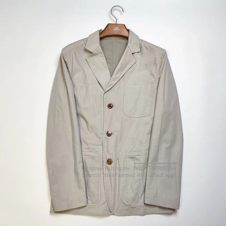 Hermes Hermes Gray Double-faced Casual Suit Size 48R - 4 Thumbnail