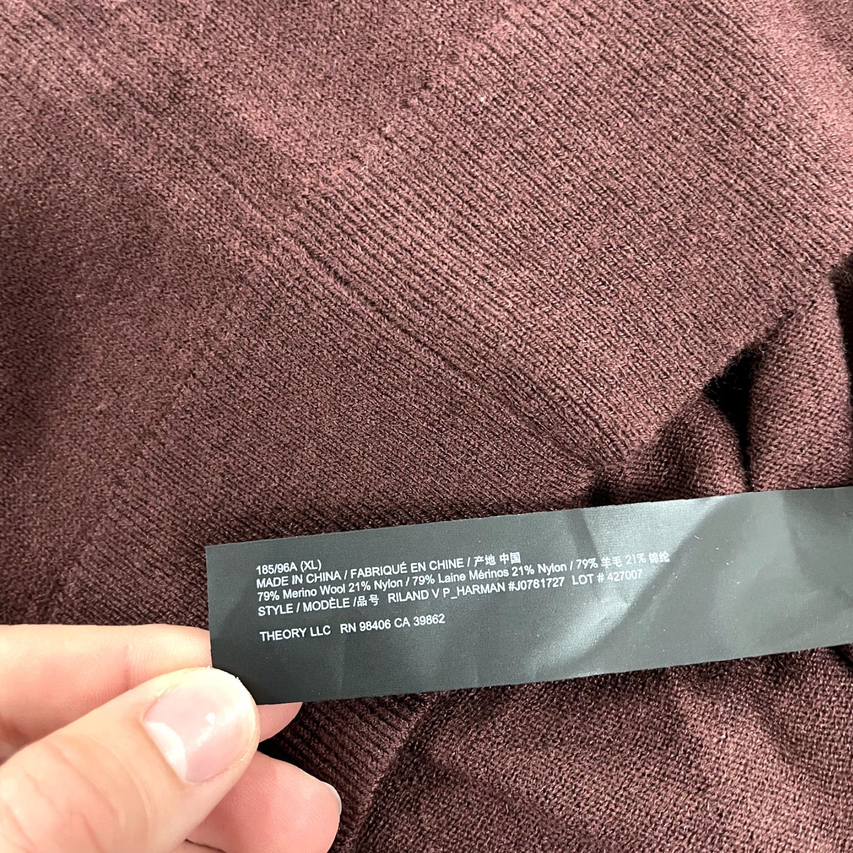 Theory **Theory Men's XL Red Merino Wool Pullover V-Neck Knit Sweater** User: **Theory Men's XL Red Merino Wool Knit Pullover V-Neck Sweater** Size US XL / EU 56 / 4 - 4 Thumbnail