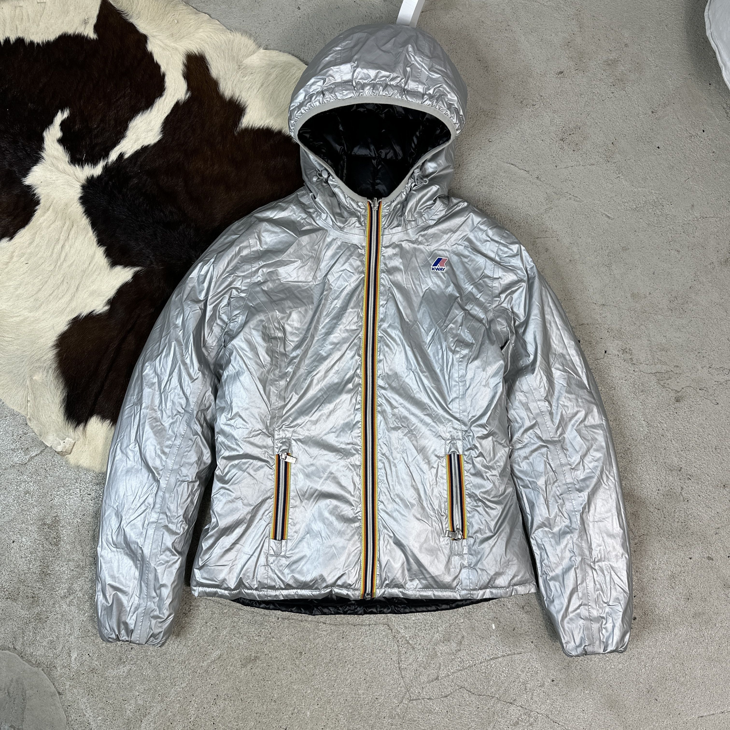 K-Way × Vintage K-Way Women's Reversible Jacket Size M / US 6-8 / IT 42-44 - 4 Thumbnail