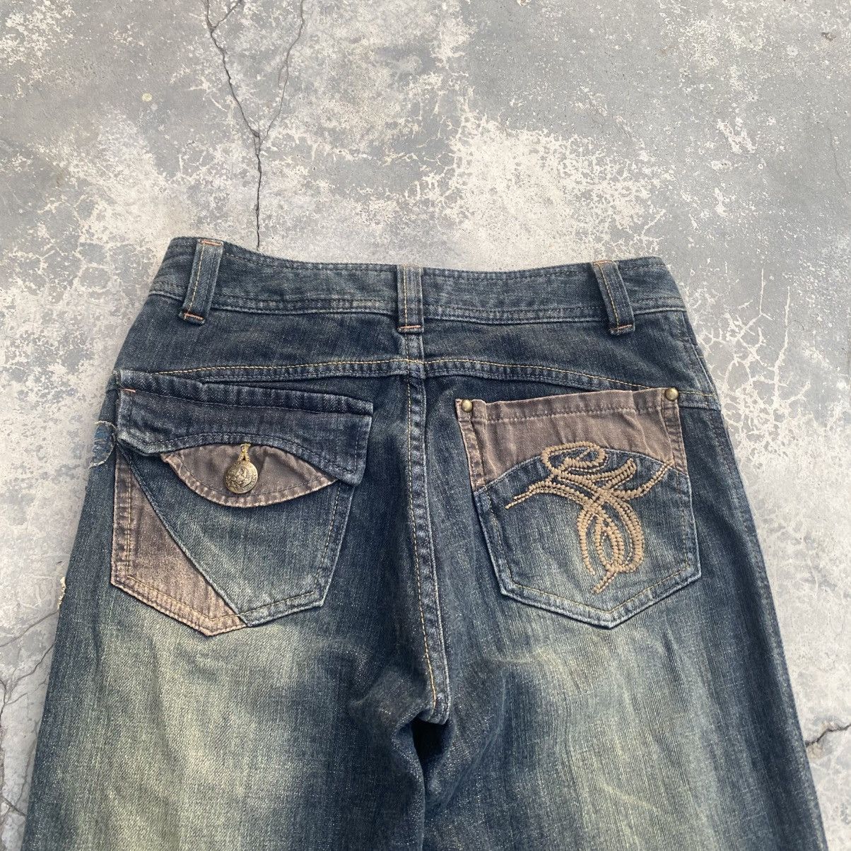 Japanese Brand × Kapital × Tornado Mart CAROUGE Floral Embroidery Flare Size US 27 - 4 Thumbnail