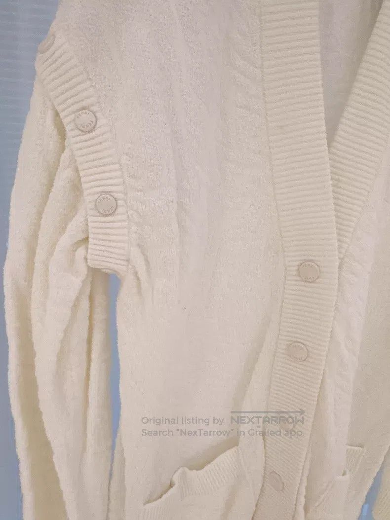 Fendi Fendi White Terry Cloth Embossed Logo Oversized Jacket Size XXS / US 00 / IT 34 - 3 Thumbnail