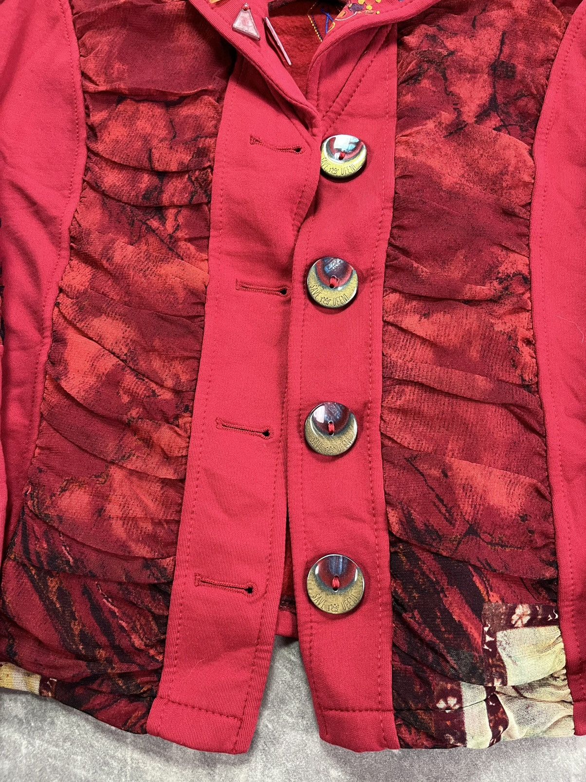 Japanese Brand Save The Queen Y2K Printed Punk 3D Stones Blazer Jacket L XL Size XL / US 12-14 / IT 48-50 - 7 Thumbnail