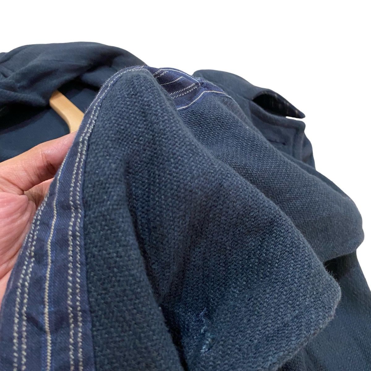 45rpm 🔥BLUE BLUE JAPAN ARIGATO DOUBLE BREASTED WOOL TWEED JACKET Size US S / EU 44-46 / 1 - 7 Thumbnail