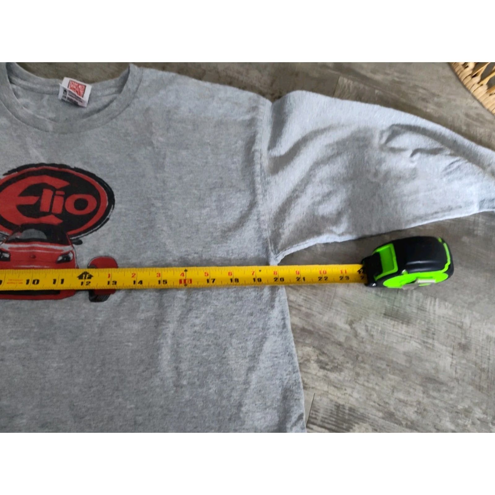 Celio VINTAGE Bayside Elio Motors T Shirt Disrupt The Status Quo LOGO/Vehicle Long Sleeve Gray 100% Cotton Men L - The True American Made Tee Size US L / EU 52-54 / 3 - 6 Thumbnail