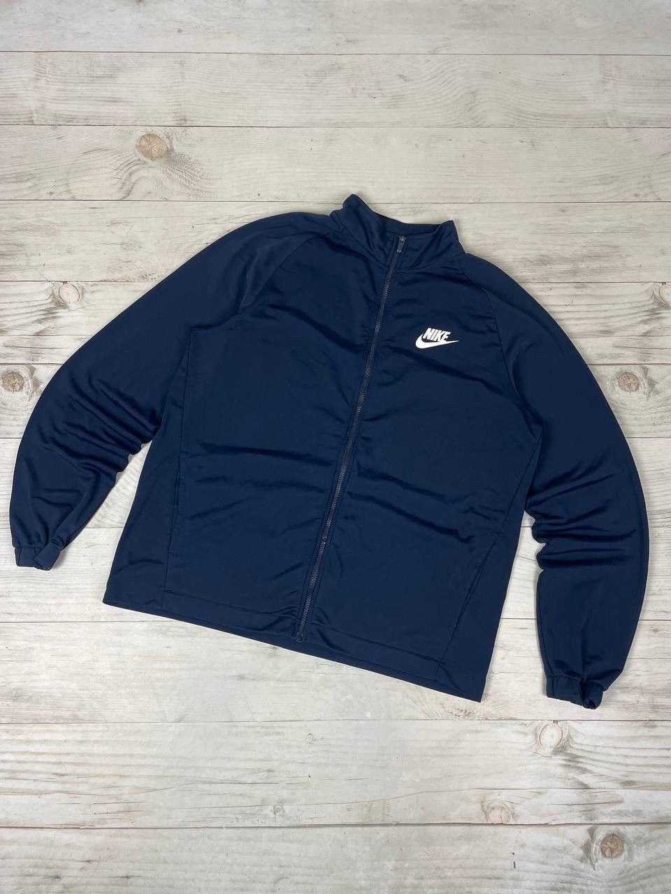 Nike Vintage Nike Track Jacket Logo Swoosh Drill Size US XL / EU 56 / 4 - 1 Thumbnail