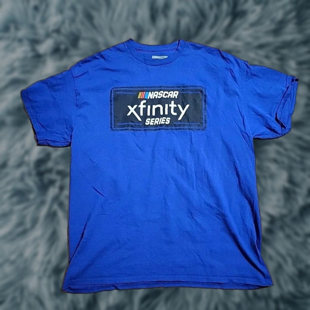 NASCAR NASCAR Xfinity Series T-Shirt Adults XL Purple 48" Chest Crew Neck Short Sleeve Cotton Blend Men Regular Logo Size US XL / EU 56 / 4 - 1 Thumbnail